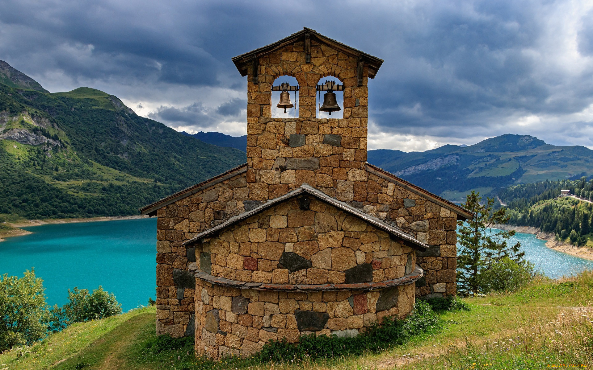 la chapelle de roselend, france, , -  ,  ,  , la, chapelle, de, roselend